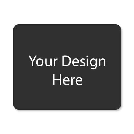 Black and Red Customized Mouse Pad, Reversible Dual Color PU Vegan Leather Mouse Mat Waterproof for Wireless Computer Mouse for Office Home Working Anti Fray Edge-Stitched (Size - 25*21cm)