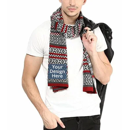 Grey Customized Woolen Muffler Cum Scarf