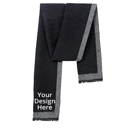 Black Customized Soft And Warm Scarf Cum Stole