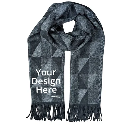 Black &amp; Grey Customized Unisex Muffler