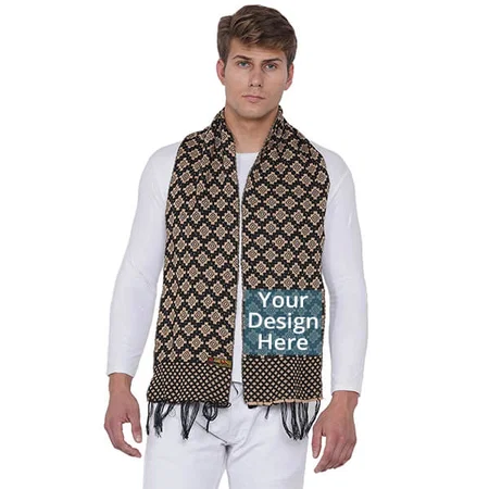 Brown Customized Woolen Muffler