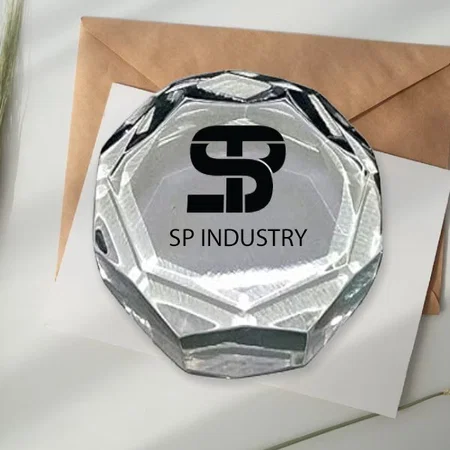 Transparent Customized Acrylic Stylish Paper Weight for Office Study Table