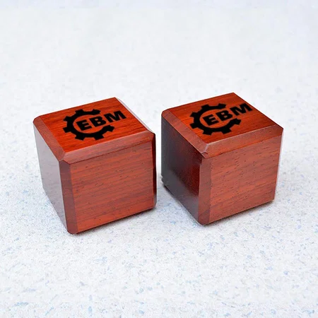 Red Customized Sandalwood Paper Weight Set of 2