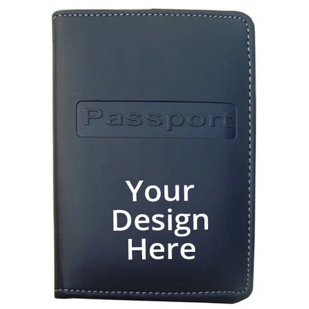 Blue Customized Passport Holder