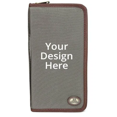 Brown Customized Unisex Passport Holder