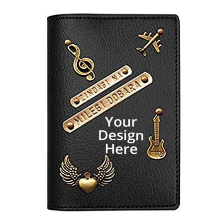 Black Customized Zindagi Na Milegi Dobara Quoted Passport Cover