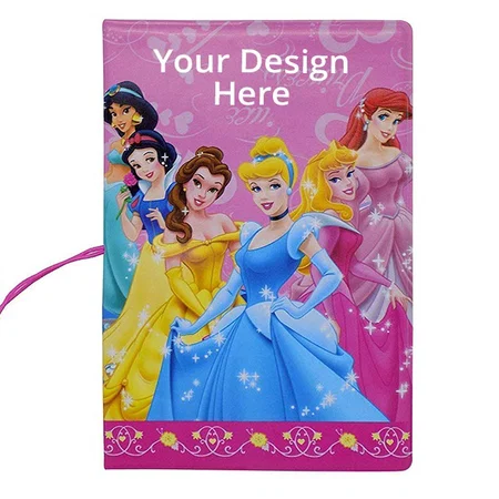 Pink Customized Cartoon Passport Cover for Kids Waterproof Passport Card Holder