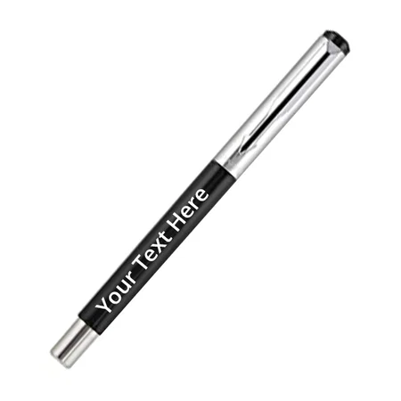 Black Customized Parker Vector Mettalix Roller Ball Pen CT