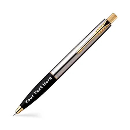 Black and Grey Customized Parker Frontier Stainless Steel GT Ball Pen
