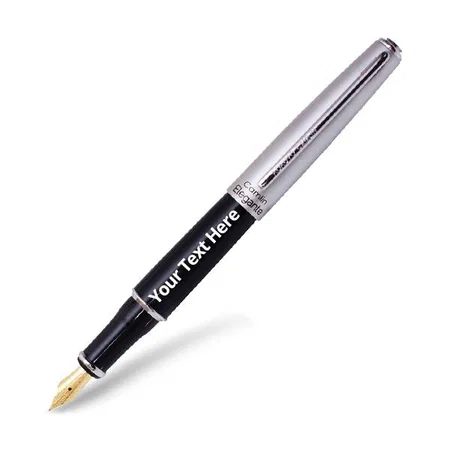 Black Customized Camlin Fountain Pen