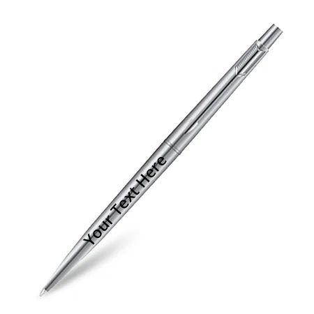 Stainless Steel Customized Parker Classic Ball Pen Chrome Trim, Blue Ink, with Dad Quote