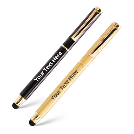 Black and Golden Customized Metal Ball Pen Pack of 2