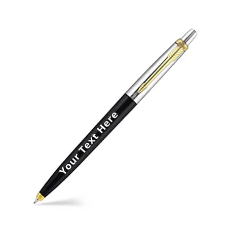 Black Customized Parker Jotter Ball Pen Blue Ink