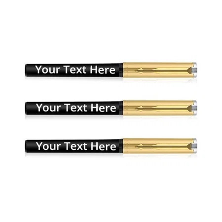 Gold Customized Parker Beta Premium Fountain Pen Gold Trim (Set of 3)
