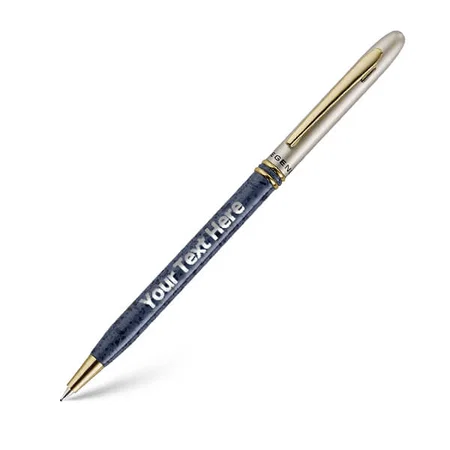 Silver and Blue Legend Marvel Slim Ball Pen