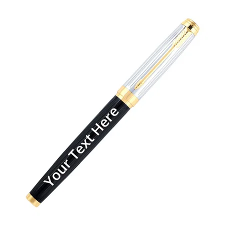 Black Customized Premium Roller Pen Ideal for Gift, Office Use