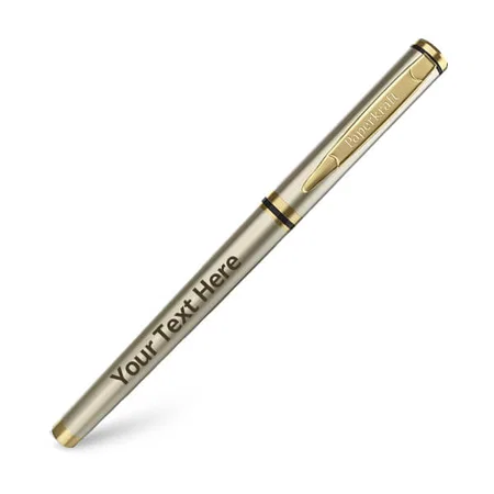 Silver and Gold Paperkraft Roller Ball Pen