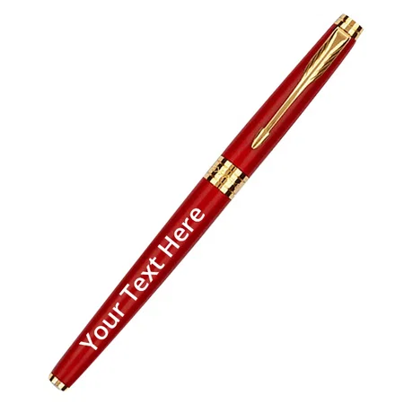 Matte Red Customized Parker Aster Rakhi combo with Roli