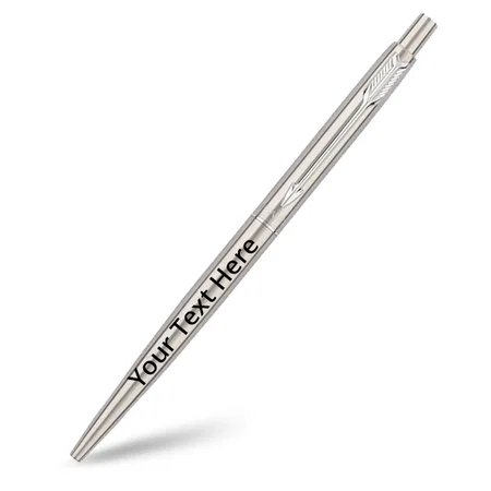 Stainless Steel Customized Parker Classic Ball Pen with Parker Keychain (Ink-Blue)