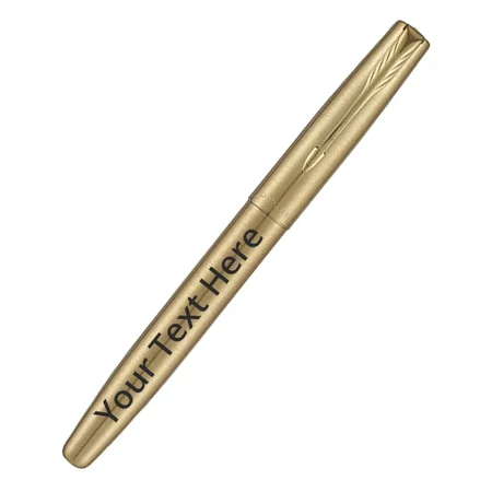 Gold Customized Parker Frontier Roller Ball Pen with Card Holder