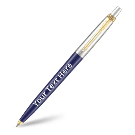 Blue Silver Customized Parker Jotter Standard Ball Pen with Parker Keychain