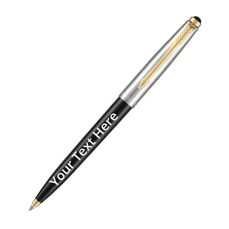 Black Customized Parker Galaxy Standard Ball Pen with Parker Keychain