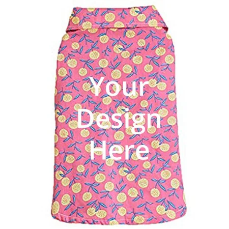 Cherry Pink Customized Hawaiian Dog Shirt, Pet Summer T-Shirt, Breathable Dog Clothes for Small Dogs, Cats