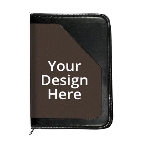 Dark Brown Customized PU Leather Multipurpose, 24 File Sleeve, A4 Professional Files and Folders Document Holder (Dark Brown)