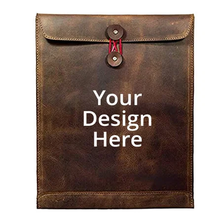 Bourbon Brown Customized Mailing Envelope Handmade Portfolio Binder Folder Interview/Legal Document Organizer (13"x10.50")