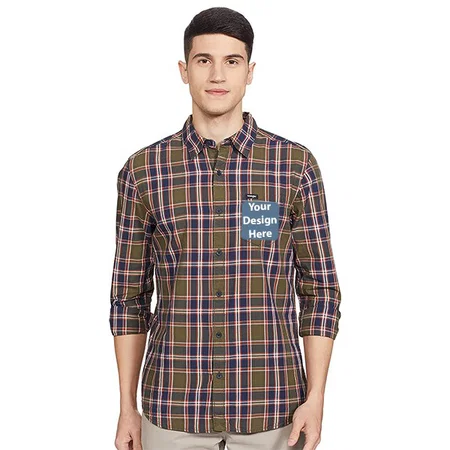 Olive Customized Men's Regular Shirt