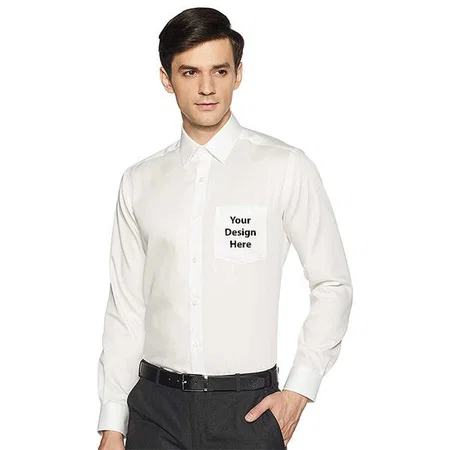 Light Fawn Customized Park Avenue Men's Plain Regular Fit Formal Shirt