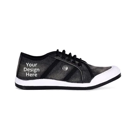 Brown Customized Men Canvas Casual Shoes