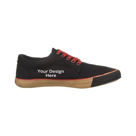 Black Customized Sparx Men's Sneakers