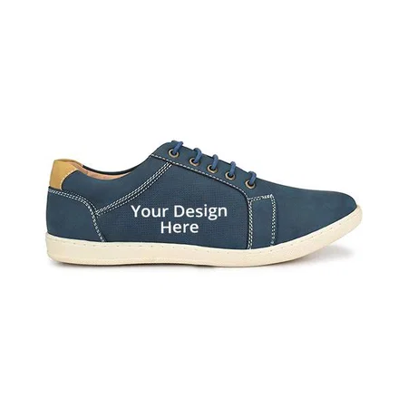 Black Customized Casual Men's Shoes