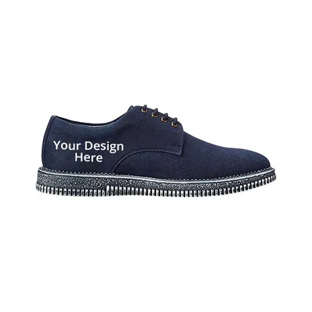 Navy Blue Customized Men's Sneakers