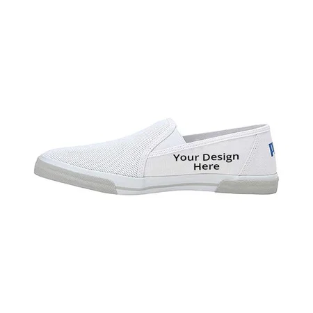 White Customized Puma Unisex Slip On