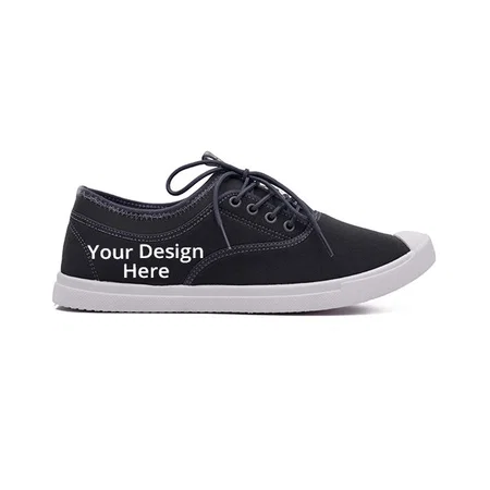 Grey Customized Walking, Canvas, Sneakers, Casual Shoes