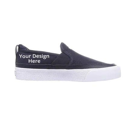 Black Customized Puma Unisex Adult Slip-on Shoes Sneakers