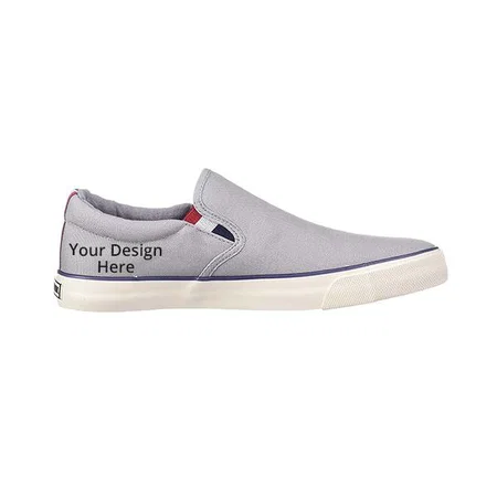 Grey Customized US Polo Association Men's Sneakers