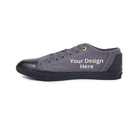 Grey Customized Paragon Canvas Lightweight Casual Shoes for Men