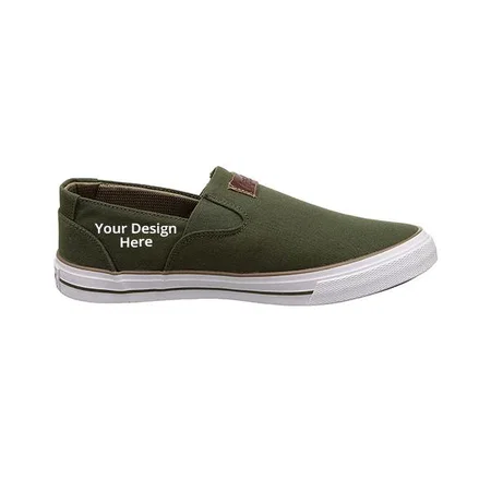 Olive Green Customized Men's Sneakers