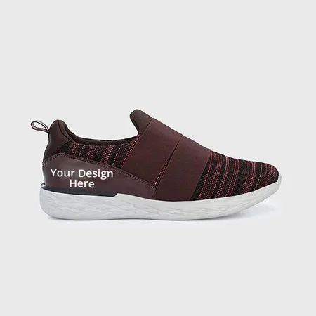 Burgundy Customized Men's Sneakers