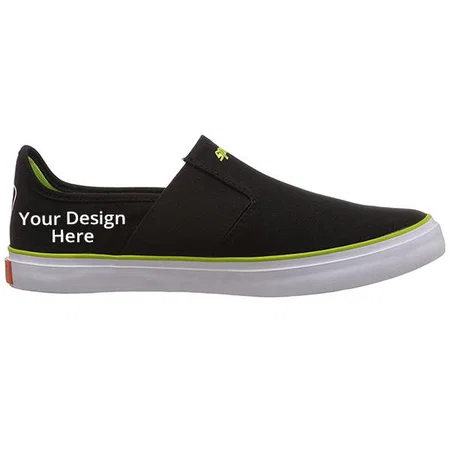 Green Black Customized Sparx Men's Shoes