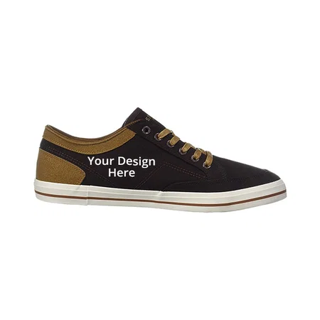Black Customized US Polo Association Men's Sneakers