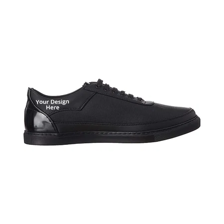 Black Customized Men's Sneakers