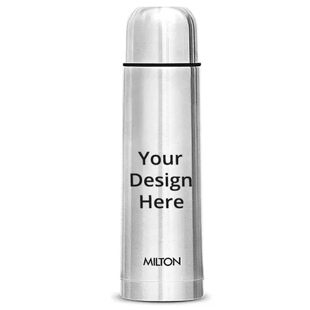 Silver Customized Milton Thermosteel Plain Lid Flask, 500 ml