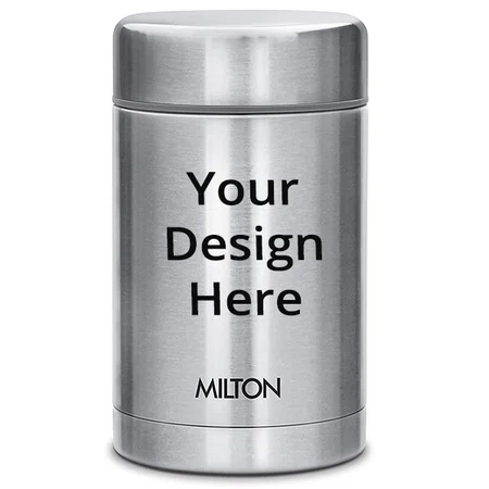 Silver Customized Milton Thermosteel Hot and Cold Soup Flask, 515 ml