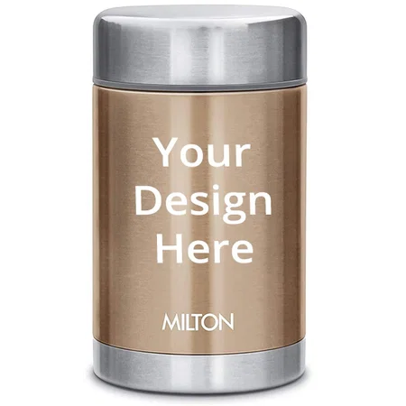 Brown Customized Milton Thermosteel Soup Flask Hot and Cold, 515 ml