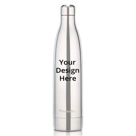 Silver Customized Stainless Steel Vacuum Flask (1 Litre)