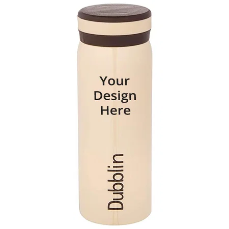 Light Pink Customized Premium Stainless Steel Double Wall Vacuum Insulated BPA Free Water Bottle (260 ml)